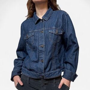 Vintage Denim button up collared Women's Jacket